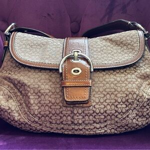 🤎Vintage Coach SoHo bag in Brown Signature Canvas